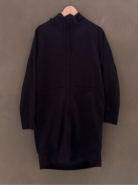 Black Adidas Long cocoon Zip Hoodie